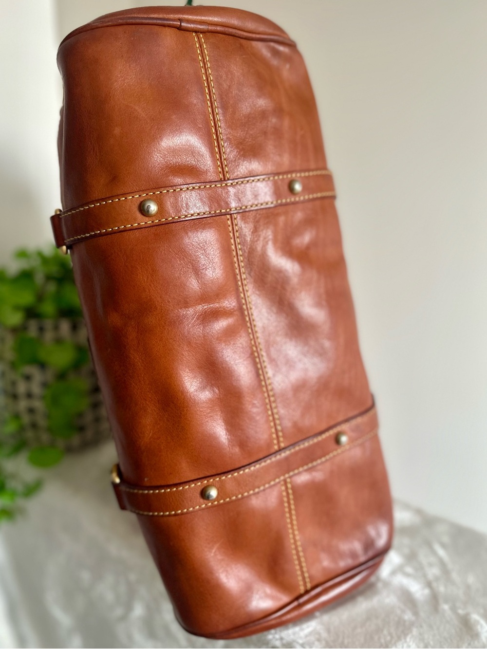 Dooney & Bourke Large Vintage Florentine Satchel - Picture 10 of 12